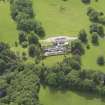 Oblique aerial view of Doune Park Country House, taken from the NNW.