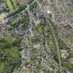 General oblique aerial view of Dunblane centred on Dunblane Cathedral, taken from the N.