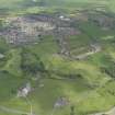 Oblique aerial view of Brucefields Family Golf Centre, taken from the SW.