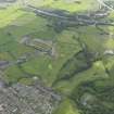 Oblique aerial view of Brucefields Family Golf Centre, taken from the NNW.