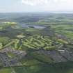 General oblique aerial view of Alloa Golf Course, taken from the W.