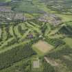 Oblique aerial view of Alloa Golf Course, taken from the E.