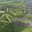 Oblique aerial view of Alloa Golf Course, taken from the N.