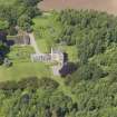 Oblique aerial view of Cleish Castle, taken from the SE.