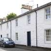 General view from NW showing Saltire Place, 41 and 43 Castle Street, Port Bannatyne, Bute