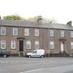 View from N showing front elevation of 9, 10, 11, 12 and 13 Victoria Place, Marine Road, Port Bannatyne, Bute