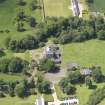 Oblique aerial view of Alderston House and walled garden, taken from the ENE.