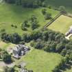 Oblique aerial view of Alderston House and walled garden, taken from the NE.