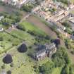 Oblique aerial view of St Mary's Parish Church, taken from the SW.