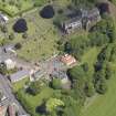 Oblique aerial view of St Mary's Parish Church, taken from the S.