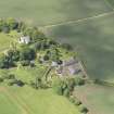 Oblique aerial view of Morham Parish Church, taken from the E.