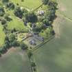 Oblique aerial view of Morham Parish Church, taken from the NNE.