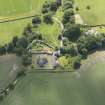 Oblique aerial view of Morham Parish Church, taken from the N.
