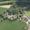 Oblique aerial view of Whittinghame Parish Church, taken from the WNW.