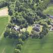 Oblique aerial view of Whittingehame Parish Church, taken from the NNW.