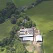Oblique aerial view of Halls Farmstead, taken from the ENE.