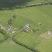 Oblique aerial view of Cranshaws Parish Church, taken from the SW.