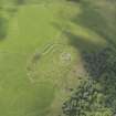 Oblique aerial view of Edin's Hall Broch, taken from the ENE.