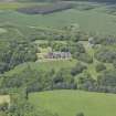 General oblique aerial view of Ayton Castle, taken from the SSW.