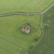 Oblique aerial view of Cessford Castle, taken from the SE.