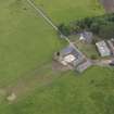 Oblique aerial view of Evelaw Tower, taken from the E.