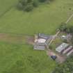 Oblique aerial view of Evelaw Tower, taken from the NE.