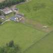 Oblique aerial view of Evelaw Tower, taken from the SW.