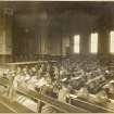 Interior view of George Watson's College for Boys, Edinburgh showing class room. 
Titled: 'George Watson's College for Boys. Edinburgh Merchant Company Schools No1'.
