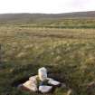 General view of marker stone and cairn at NF 8845 8787, taken from the SW.