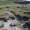 View of possible unfinished quern stone, Fianuis.