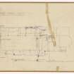  Drainage plan of hall.  Drainage plans of club room and offices.