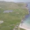 General oblique aerial view of Durness Golf Course, looking to the W.