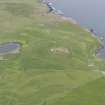 Oblique aerial view centred on Durness Golf Course, looking W.