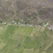 Oblique aerial view of the township at Polbain, looking north.