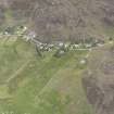 Oblique aerial view of the township at Polbain, looking north.