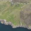 Oblique aerial view of the township at Polbain, looking north.