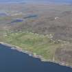 Oblique aerial view of the township at Polbain, looking north.