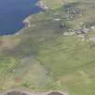 Oblique aerial view of Achiltibuie beyond Loch Poll an Dunain, looking NW.