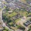 Oblique aerial view of Ruchill Hospital, taken from the NW.