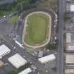 Oblique aerial view of Shawfield Stadium, taken from the S.