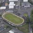 Oblique aerial view of Shawfield Stadium, taken from the NE.