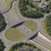 Oblique aerial view of Muirhead Roundabout, taken from the ENE.