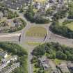 Oblique aerial view of Muirhead Roundabout, taken from the WNW.