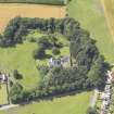 Oblique aerial view of Newton Castle, taken from the NE.
