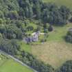 Oblique aerial view of Grandtully Castle, taken from the W.