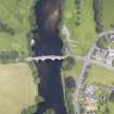 Oblique aerial view of Aberfeldy Tay Bridge, taken from the S.