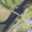Oblique aerial view of Aberfeldy Tay Bridge, taken from the SSE.