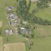 Oblique aerial view of Camserney Farm, taken from the SE.