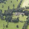Oblique aerial view of Keithick House Stables, taken from the NE.