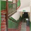 Interior. General view of staircase to second floor.